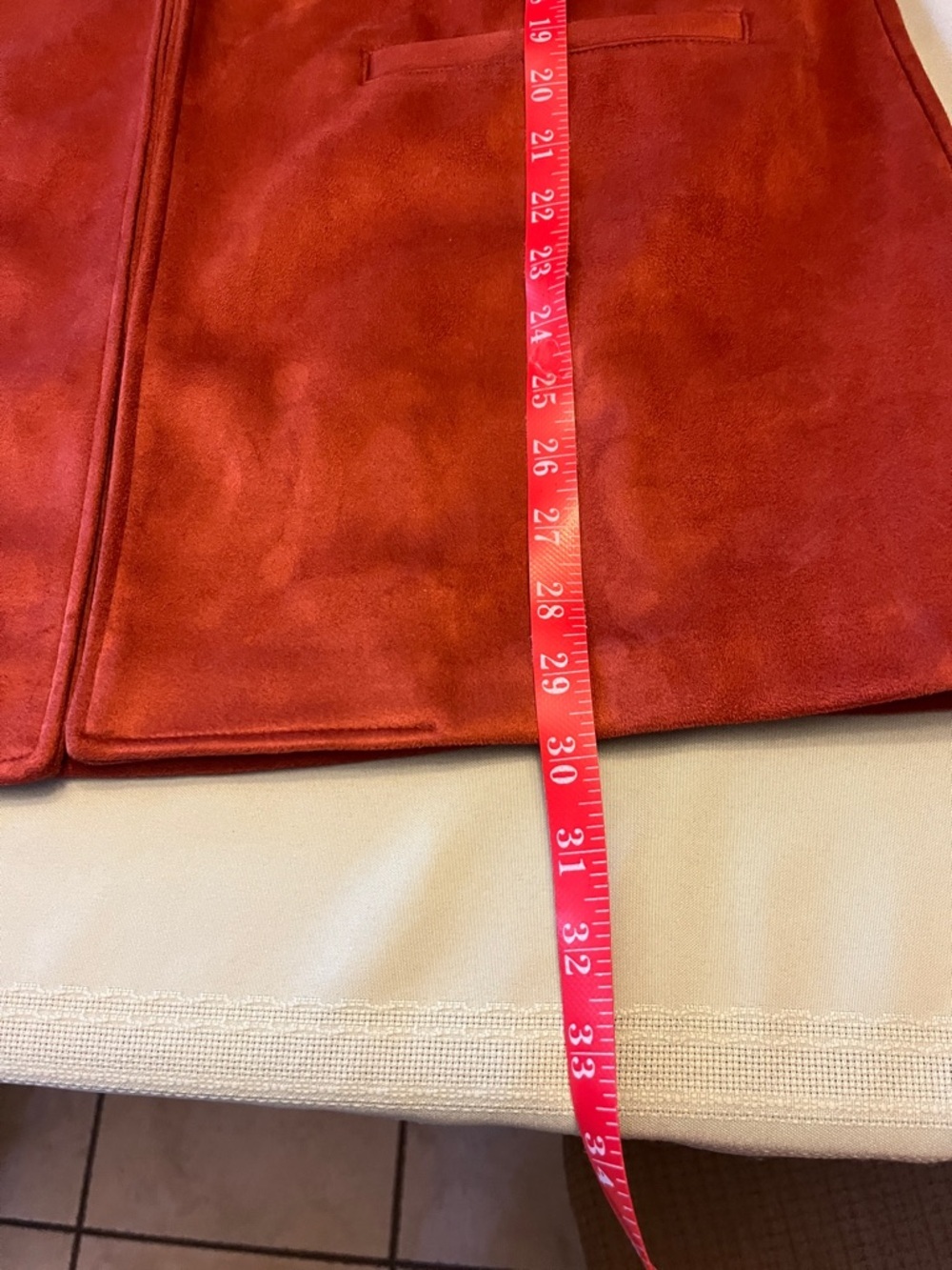 Attyre Classic Rust Sleeveless Blazer Vest - Women's size L - Picture 7 of 8